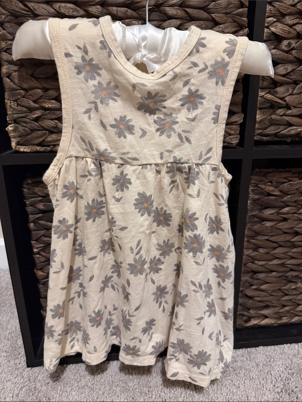 Rylee + Cru Girls Cream Floral Sleeveless Dress 12-18m